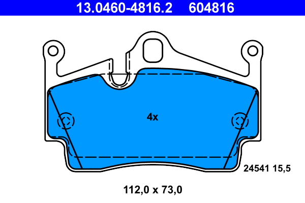 Brake Pad Set, disc brake (13.0460-4816.2)