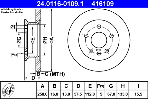 Brake Disc (24.0116-0109.1)