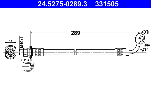 Brake Hose (24.5275-0289.3)