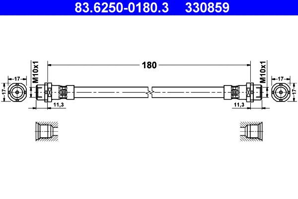 Brake Hose (83.6250-0180.3)