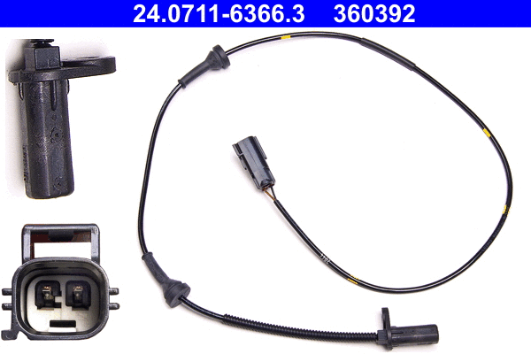 Sensor, wheel speed (24.0711-6366.3)