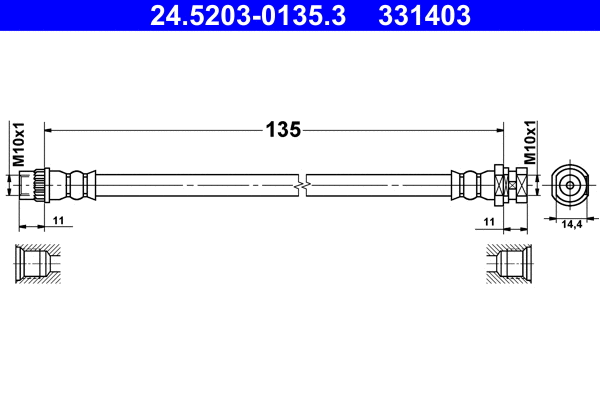 Brake Hose (24.5203-0135.3)