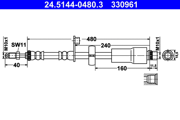 Brake Hose (24.5144-0480.3)
