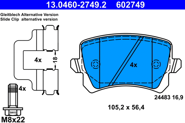 Brake Pad Set, disc brake