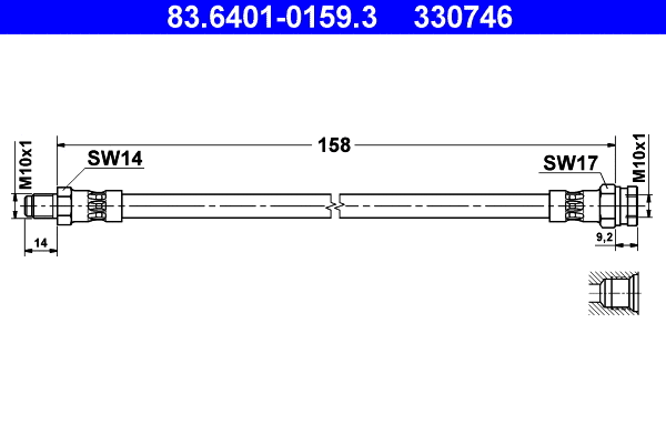 Brake Hose (83.6401-0159.3)