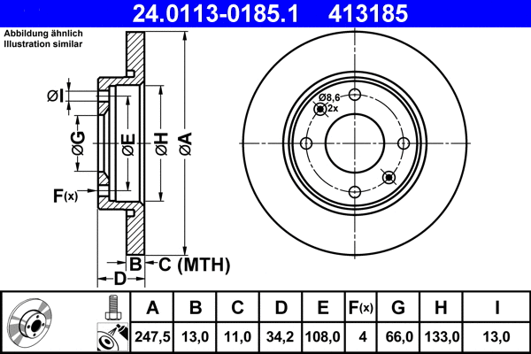 Brake Disc (24.0113-0185.1)