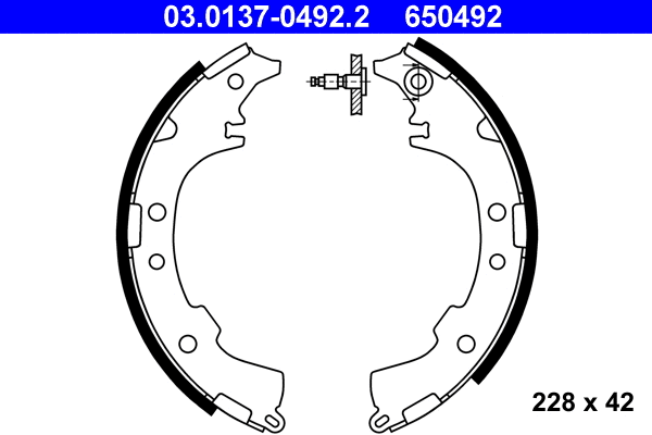 Brake Shoe Set (03.0137-0492.2)