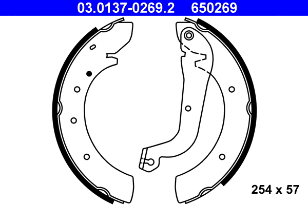Brake Shoe Set (03.0137-0269.2)