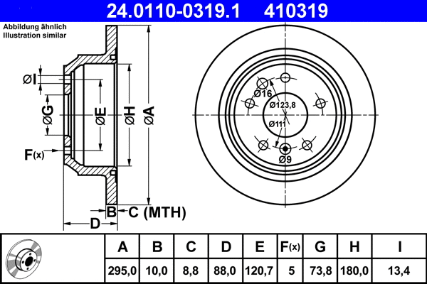 Brake Disc (24.0110-0319.1)