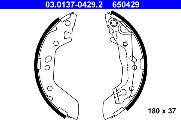 Brake Shoe Set (03.0137-0429.2)