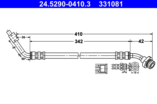 Brake Hose (24.5290-0410.3)