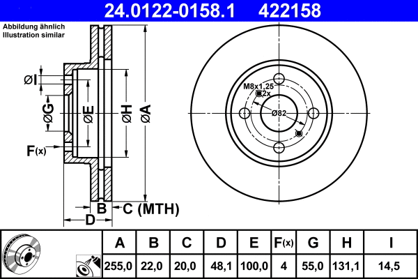 Brake Disc (24.0122-0158.1)