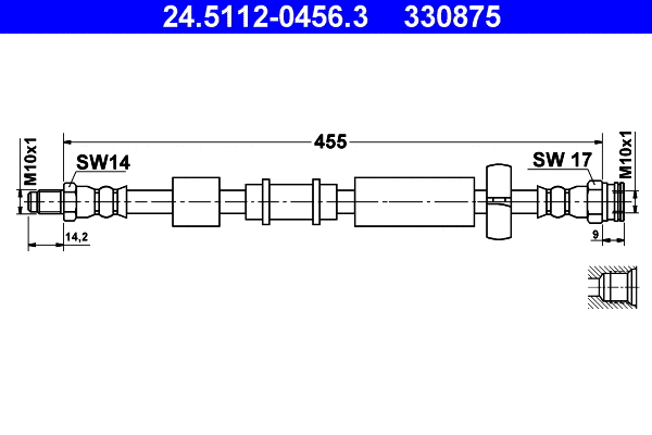 Brake Hose (24.5112-0456.3)