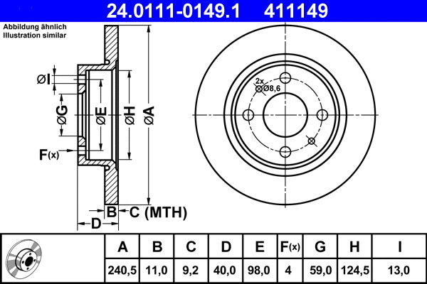 Brake Disc (24.0111-0149.1)