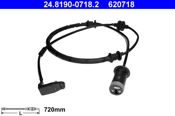 Warning Contact, brake pad wear (24.8190-0718.2)