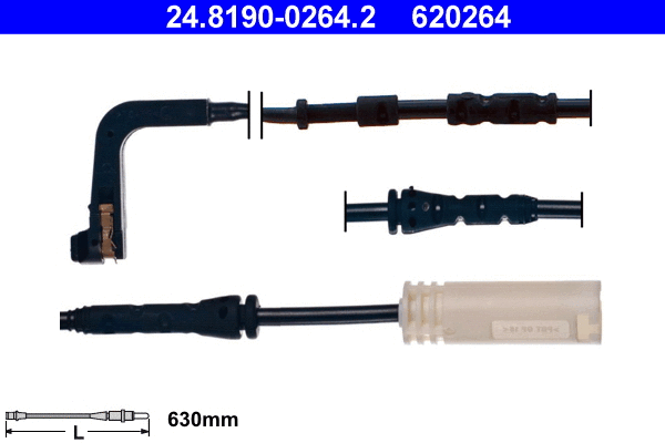 Warning Contact, brake pad wear (24.8190-0264.2)