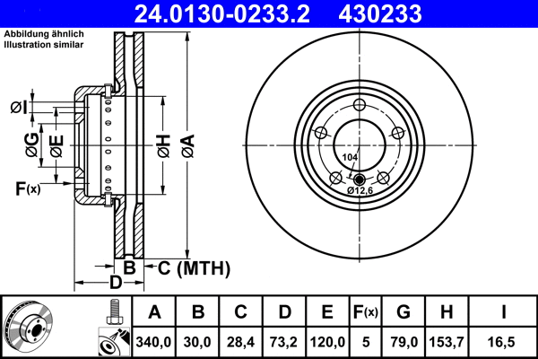 Brake Disc (24.0130-0233.2)