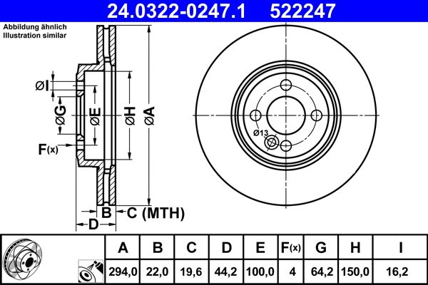Brake Disc (24.0322-0247.1)