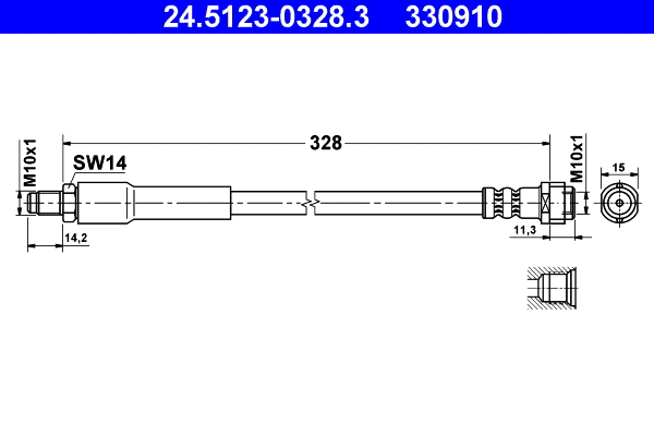 Brake Hose (24.5123-0328.3)