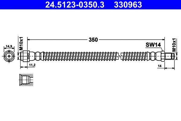 Brake Hose (24.5123-0350.3)