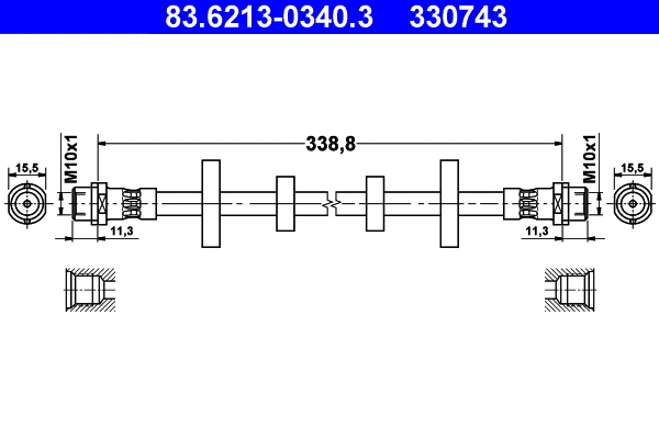 Brake Hose (83.6213-0340.3)