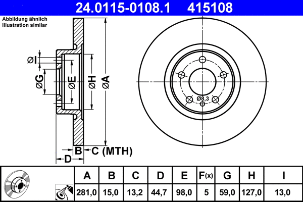 Brake Disc (24.0115-0108.1)