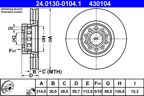 Brake Disc (24.0130-0104.1)