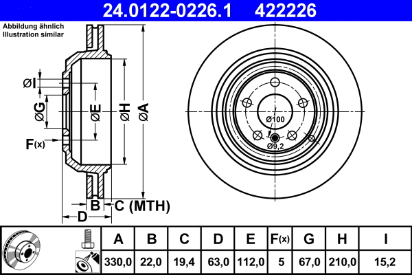 Brake Disc (24.0122-0226.1)