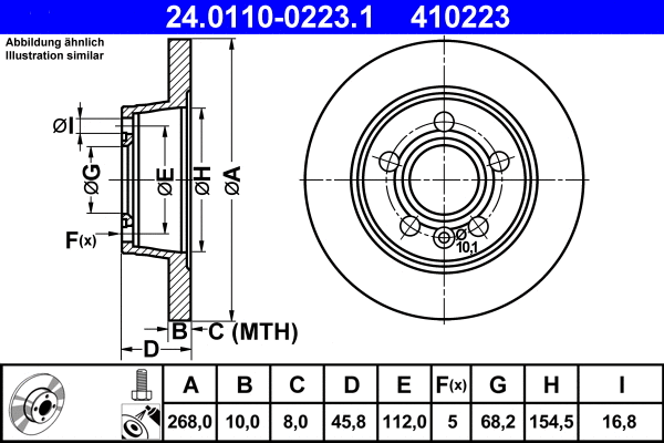 Brake Disc (24.0110-0223.1)