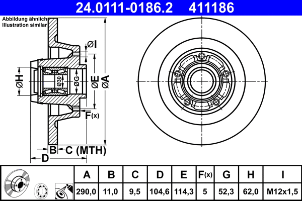 Brake Disc (24.0111-0186.2)