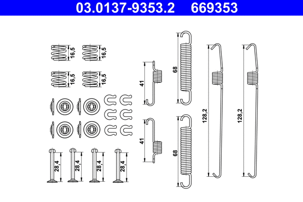 Accessory Kit, brake shoes (03.0137-9353.2)