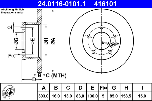 Brake Disc (24.0116-0101.1)