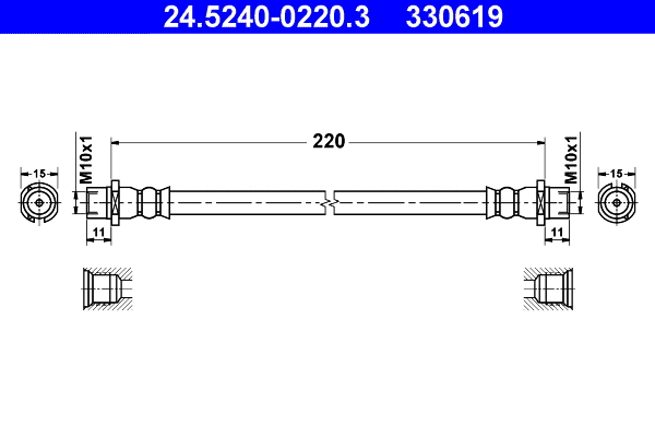 Brake Hose (24.5240-0220.3)