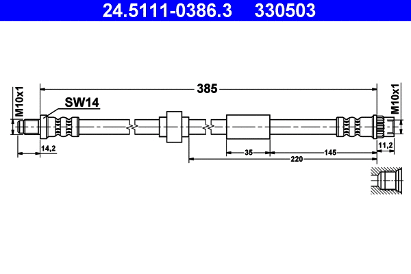 Brake Hose (24.5111-0386.3)