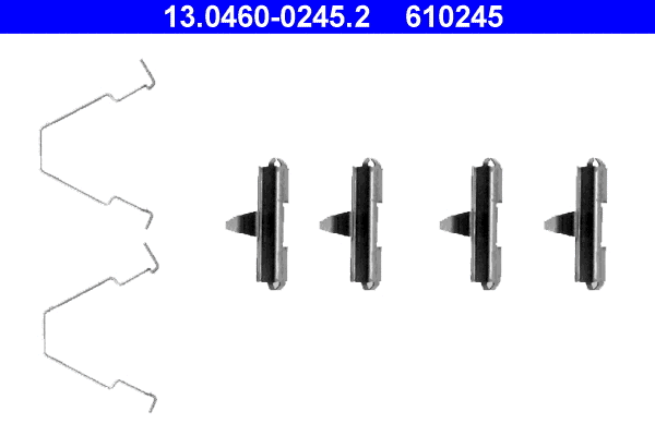 Accessory Kit, disc brake pad (13.0460-0245.2)