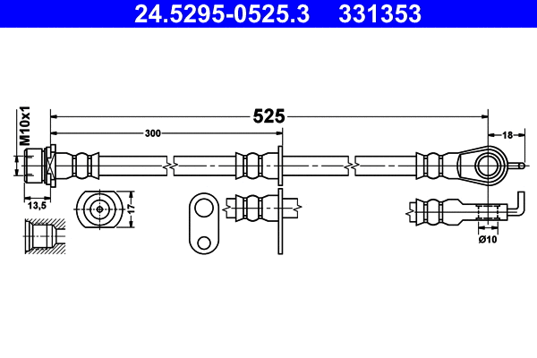 Brake Hose (24.5295-0525.3)