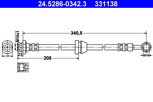 Brake Hose (24.5286-0342.3)