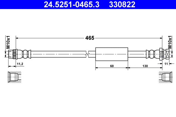 Brake Hose (24.5251-0465.3)