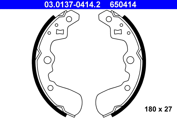 Brake Shoe Set (03.0137-0414.2)