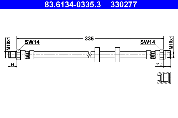 Brake Hose (83.6134-0335.3)