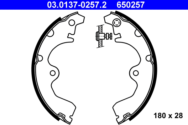 Brake Shoe Set (03.0137-0257.2)