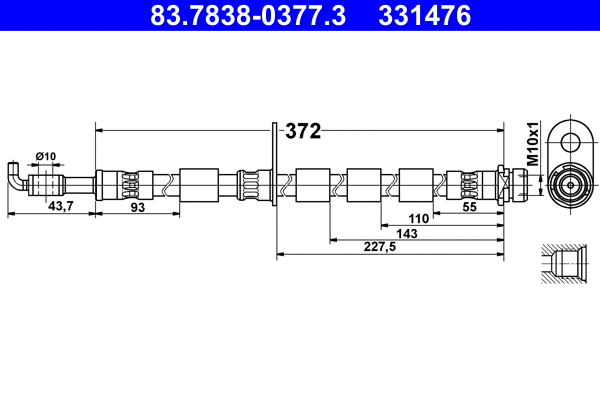 Brake Hose (83.7838-0377.3)