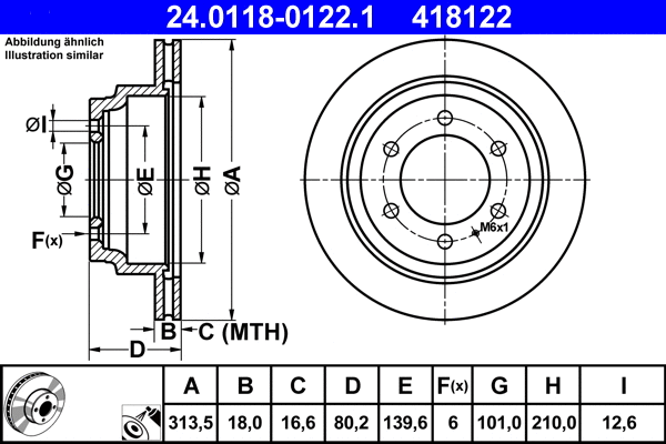 Brake Disc (24.0118-0122.1)