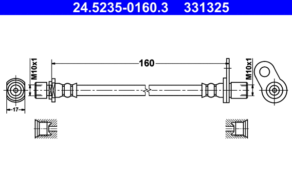 Brake Hose (24.5235-0160.3)