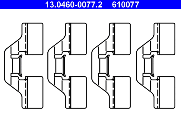 Accessory Kit, disc brake pad (13.0460-0077.2)