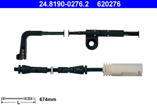 Warning Contact, brake pad wear (24.8190-0276.2)