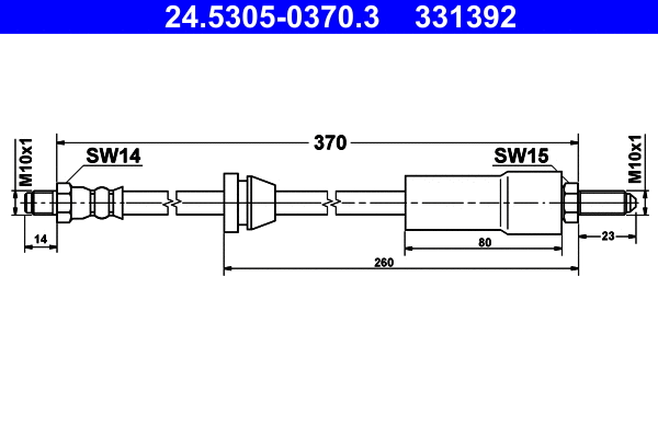 Brake Hose (24.5305-0370.3)