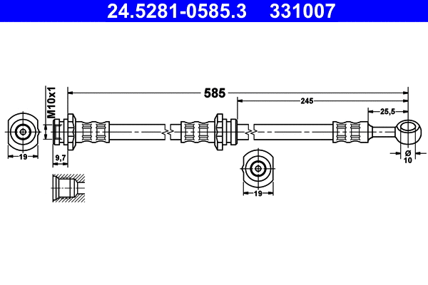 Brake Hose (24.5281-0585.3)