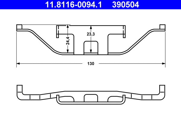 Spring, brake caliper (11.8116-0094.1)