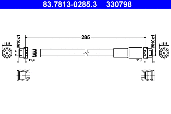 Brake Hose (83.7813-0285.3)